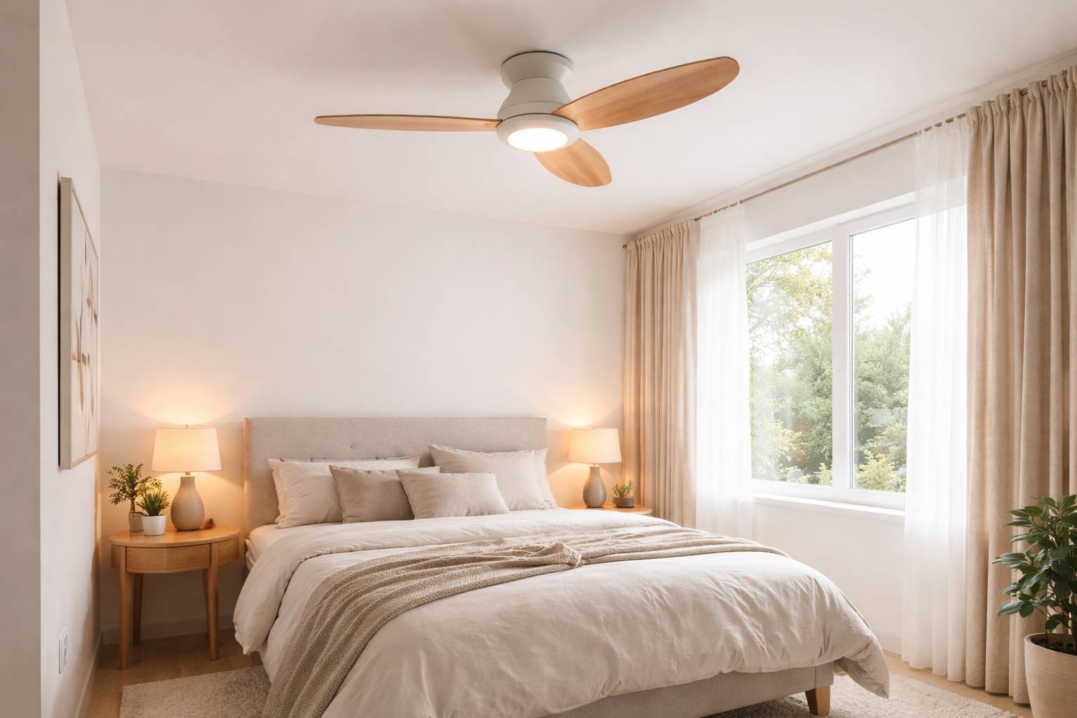 Cómo elegir un ventilador de techo silencioso para dormitorio y salón