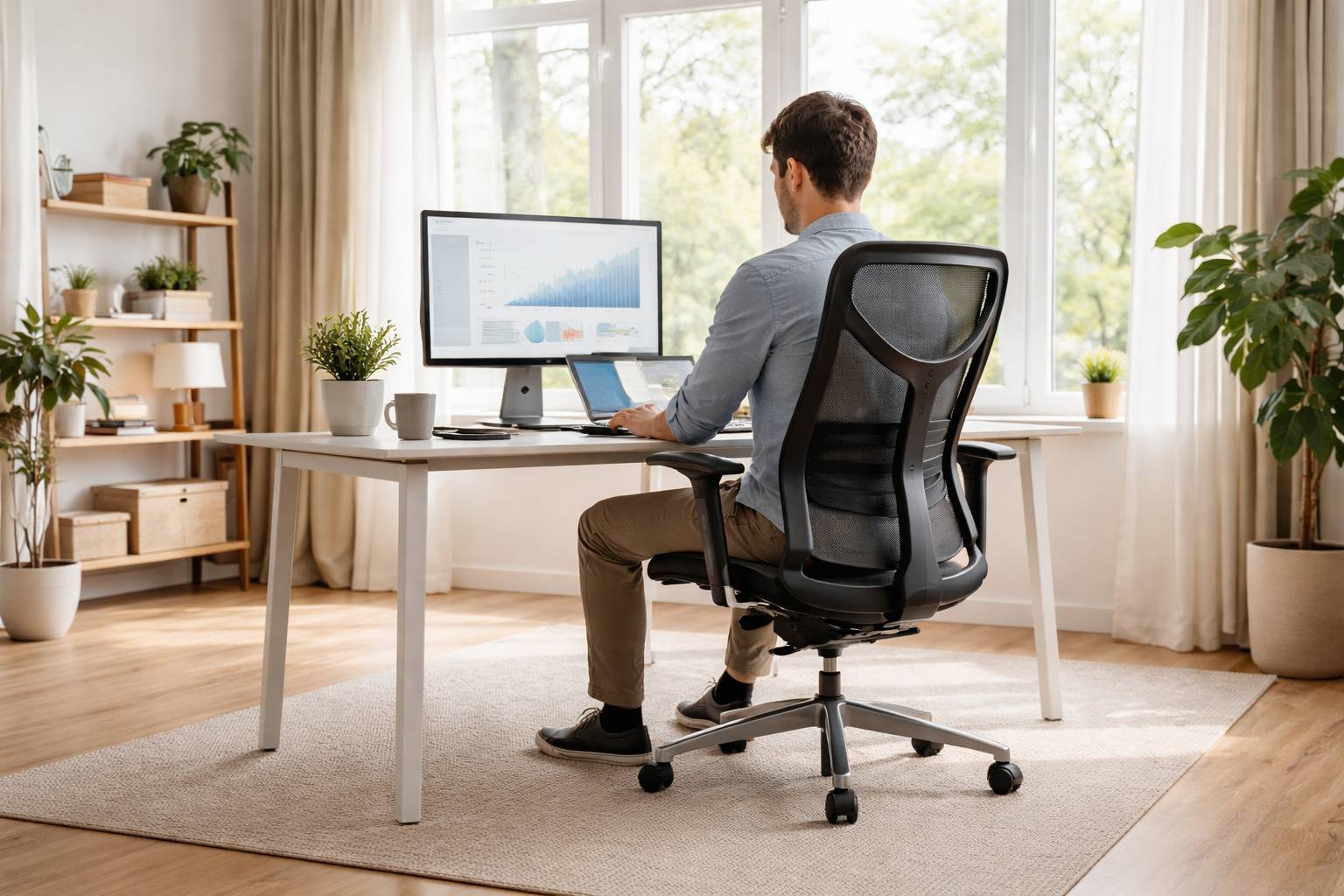 Sillas ergonómicas para teletrabajo: en qué fijarte para evitar dolores de espalda